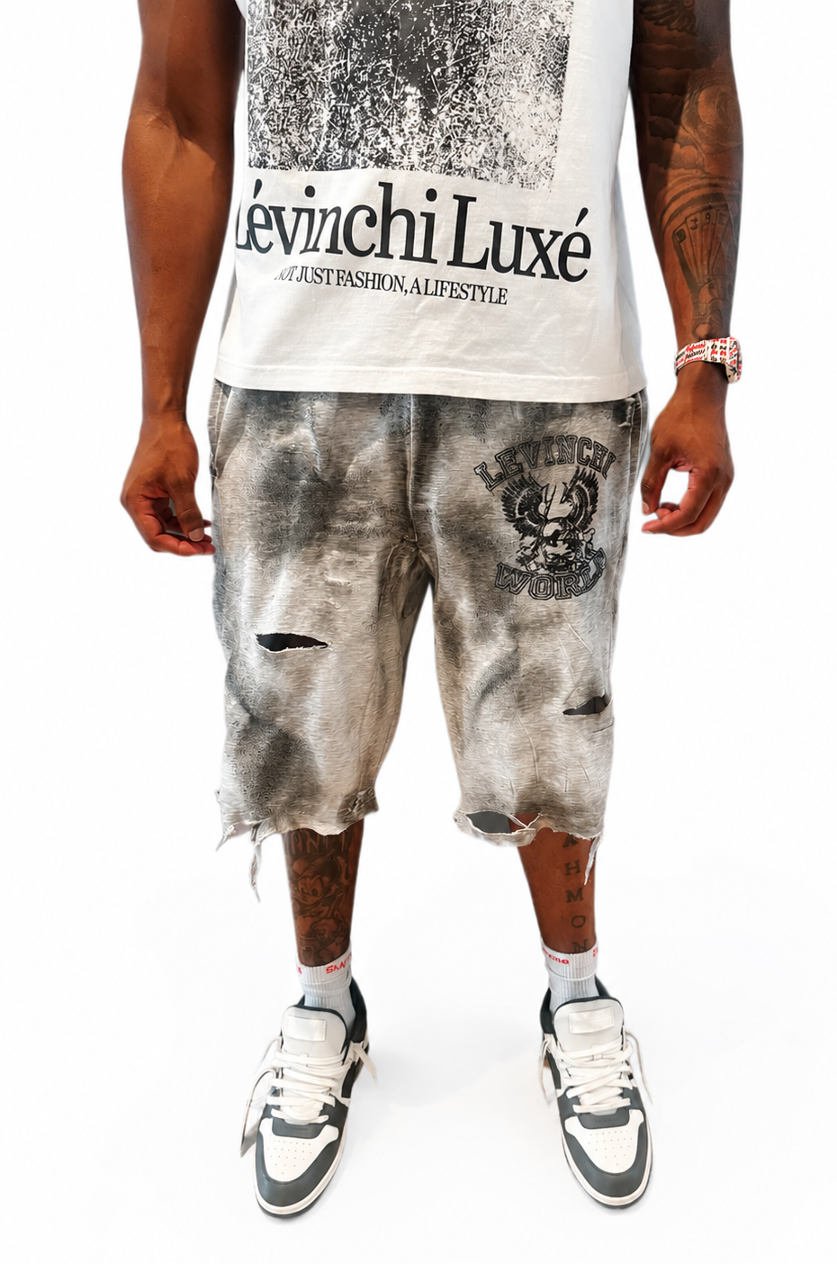 LEVINCHI WORLD “VINTAGE SMOKE” SHORTS
