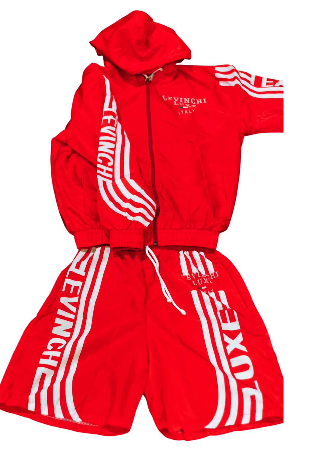 Red And White “DBoy” Windbreaker Sets