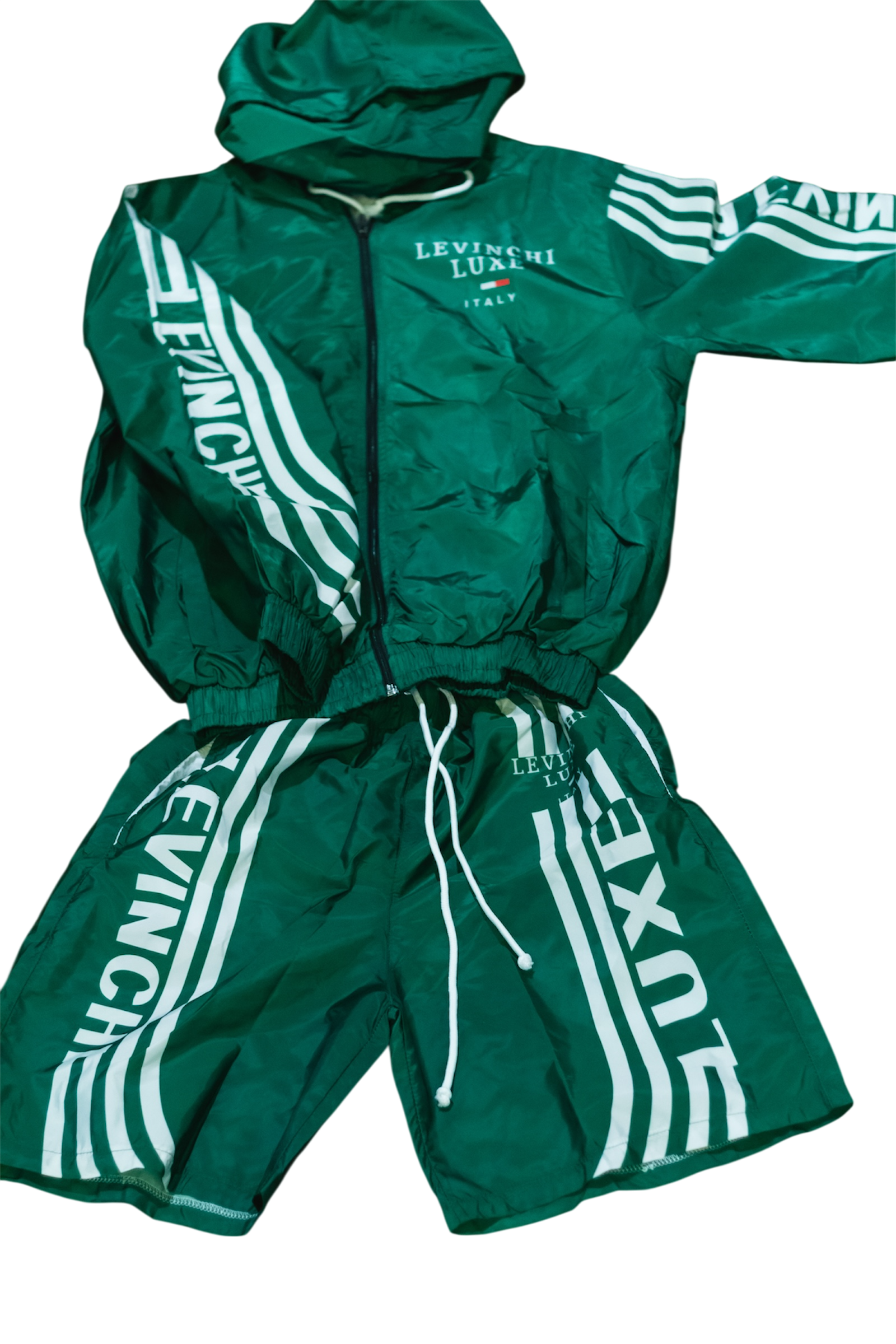 Green and White “DBoy” Windbreaker Sets